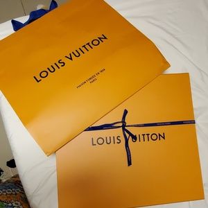 Louis Vuitton box and shopping bag (large)